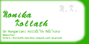 monika kollath business card